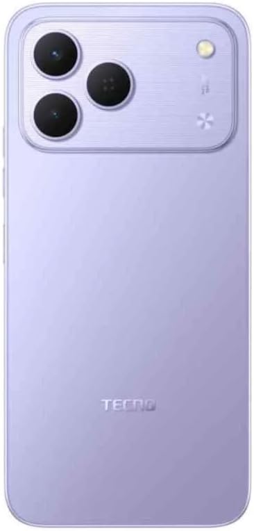 Tecno Spark 50 Ai 4G LTE (256GB + 4GB) (Compatible with Tmobile Mint Tello Boost Mobile and Worldwide) Dual SIM 6.78" 120Hz 50MP Camera (Aurora Purple)