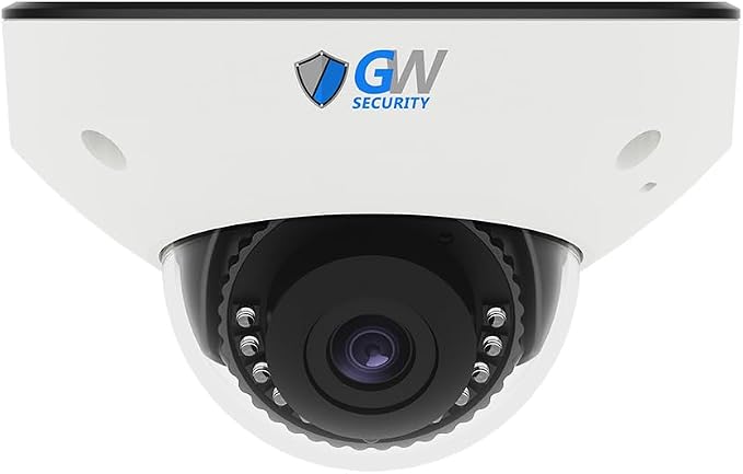 GW Security 6K 12MP TAA & NDAA Compliant Smart AI PoE IP Microhone Dome Security Camera (GW1263301M)