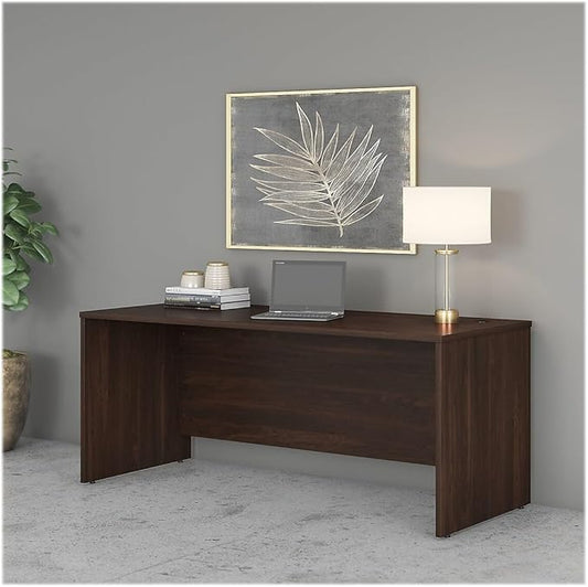 Bush Business Furniture Studio C Office Desk, Computer Table for Home or Professional Workspace, 72W x 30D, Black Walnut