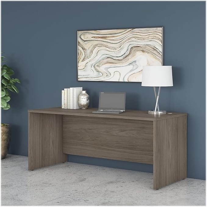 Bush Business Furniture Studio C 72-inch W Computer Desk, Modern Hickory (SCD272MH)