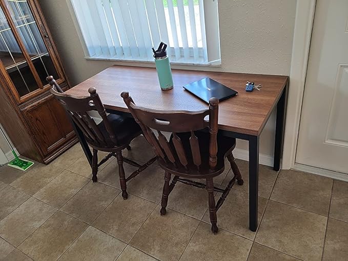 Modern 48 Inch Computer Desk for Home Office - Sleek and Sturdy, Ideal for Work and Study, Multi-purpose Table for Writing, Dining, and Workstation, Suitable for Office and Home Office Use