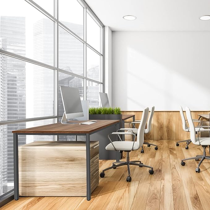 BAST BOARD 30x59 Inches - Brown Minimalist Desk for Home Office or Gaming