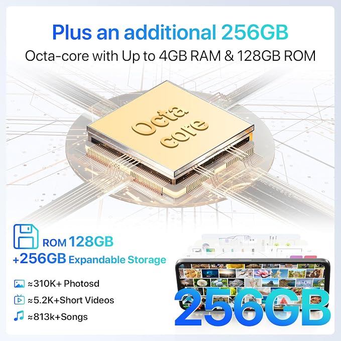 UMIDIGI A11 Unlocked Cell Phones, 6.53" HD+ Full Screen Smartphone, 4+128GB Expandable 256GB 5150mAh High Capacity Battery Android 11, Dual SIM 4G Volte