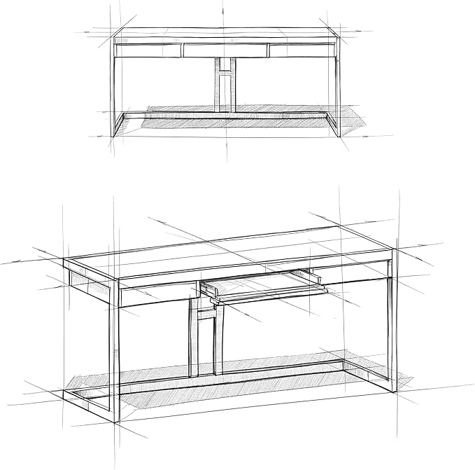 SIMPLIHOME Erina SOLID ACACIA WOOD Modern Industrial 72 Inch Wide Large Desk in Distressed Charcoal Brown, For the Office Desk, Writing Table, Workstation and Study Table