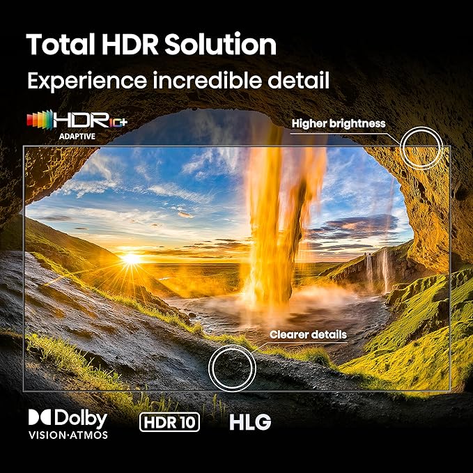 Hisense 65" E6 Cinema Series Hi-QLED 4K UHD Smart Fire TV (65E6QF) -AI Light Sensor, Dolby Vision · Atmos, Voice Remote with Alexa, Motion Rate 120, HDR 10+ Adaptive, Game Mode Plus