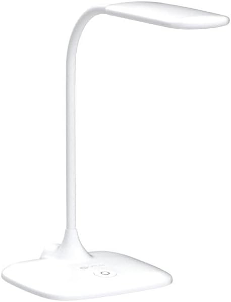 OttLite LED Soft Touch Desk Lamp - 3 Brightness Settings with Energy Efficient Natural Daylight LEDs - Adjustable Flexible Neck & Touch Controls for Tabletops, Home Office, Computer Desk, & Dorms