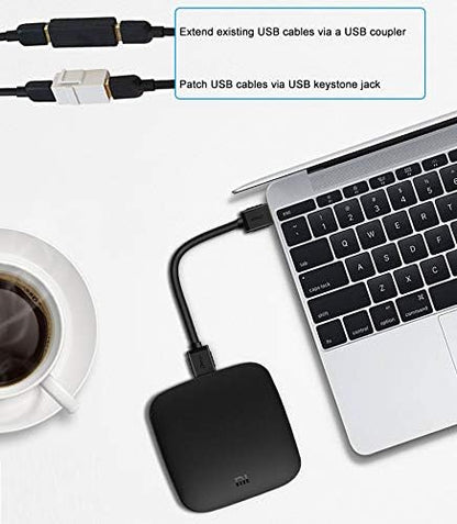 DTECH 3 ft USB 3.0 Type A to A Cable Male to Male High Speed Data Cord in Black