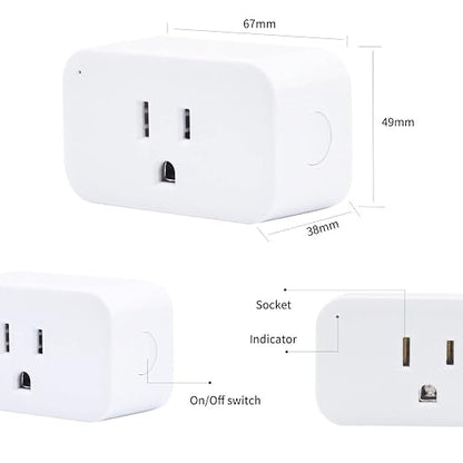 THIRDREALITY Smart Plug 4 Pack, 15A Smart Outlet with Timer Function, Zigbee Repeater, ETL Certified, Requires ZigBee Hub, No Power Meter