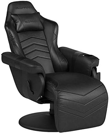Respawn 900 Gaming Recliner Chair with Footrest, Cup Holder and Swivel | Ergonomic gaming recliner with footrest, cup holder, lumbar support, 135° recline & 360° swivel for console gaming