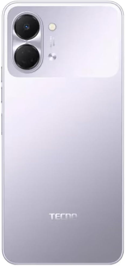 Tecno Spark 3 GO Ai 4G LTE (128GB + 4GB) (Compatible with Tmobile Mint Tello Boost Mobile and Worldwide) Dual SIM 6.74" 13MP Camera Model KN3 (Aurora Purple)
