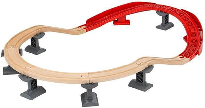 BRIO Ascending Curves Track Pack - Expertly Crafted Railway Expansion | FSC-Certified Beech Wood | Enhances Motor Skills | Perfect for Kids Aged 3+