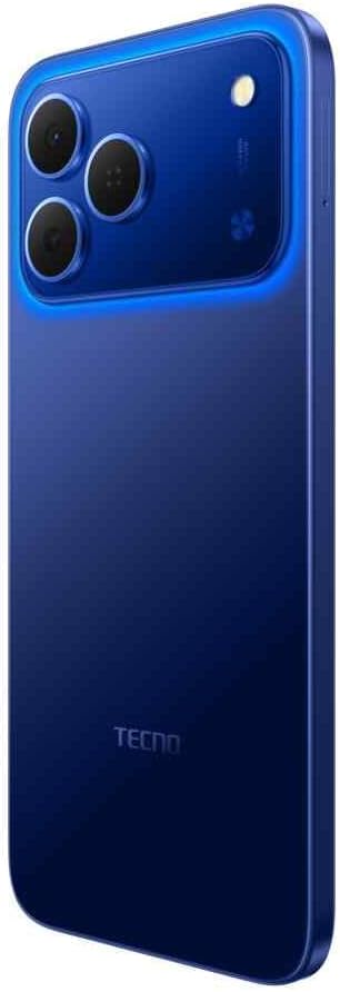 Tecno Spark 50 Ai 4G LTE (256GB + 4GB) (Compatible with Tmobile Mint Tello Boost Mobile and Worldwide) Dual SIM 6.78" 120Hz 50MP Camera (Halo Blue)