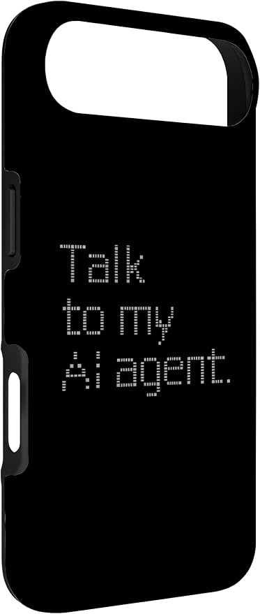Talk to My AI Agent - Minimalist Tech Design Case for iPhone Air