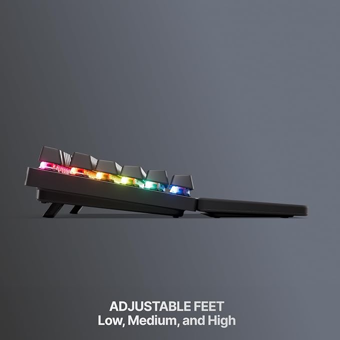 SteelSeries Apex Pro TKL Gen 3 Gaming Keyboard - OmniPoint 3.0 Analog Magnetic Switches, Quickset Auto-Presets (Rapid Trigger, Rapid Tap/SOCD, Protection Mode), OLED, RGB, PBT Keycaps, 2.4G+BT, Black