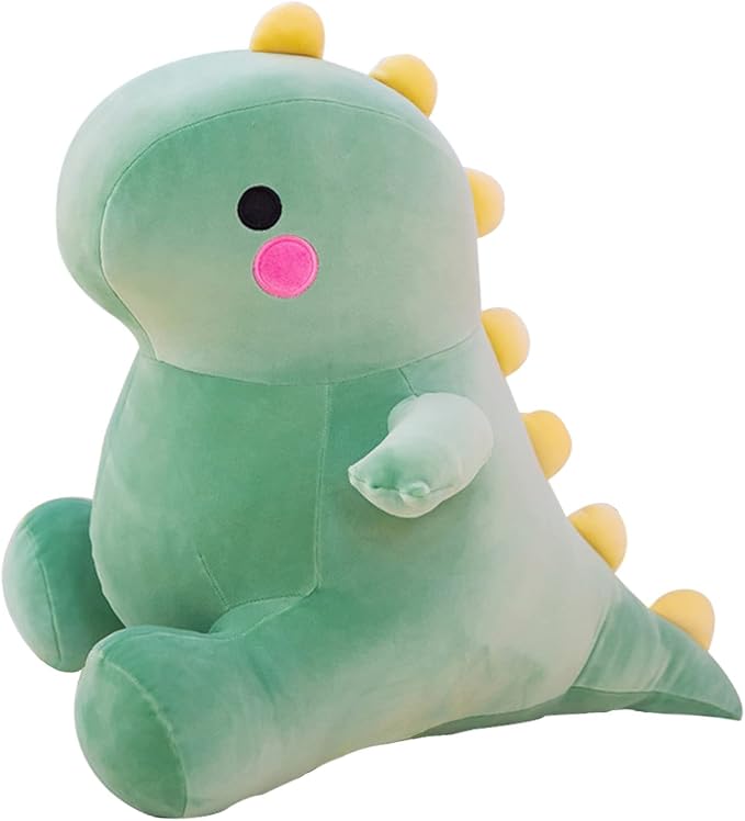 DUANMUL Cute Dinosaur Plush Toys, Fat Dinosaur Stuffed Animals Toys Dolls, Dinosaur Plush Toy Soft Stuffed Animal Dino Plushies Doll Cute Birthday Gifts for Kids Girls Boys (Green,23in)