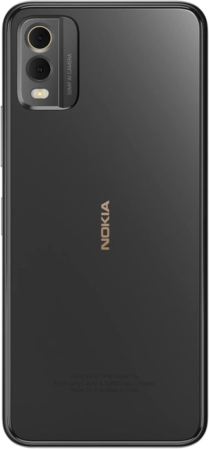 Nokia C32 | Android 13 | 3-Day Battery | Dual SIM | 50MP Dual Camera | 4/128GB | 6.5-Inch Screen | Unlocked GSM Smartphone | Not Compatible with Verizon or AT&T | Charcoal