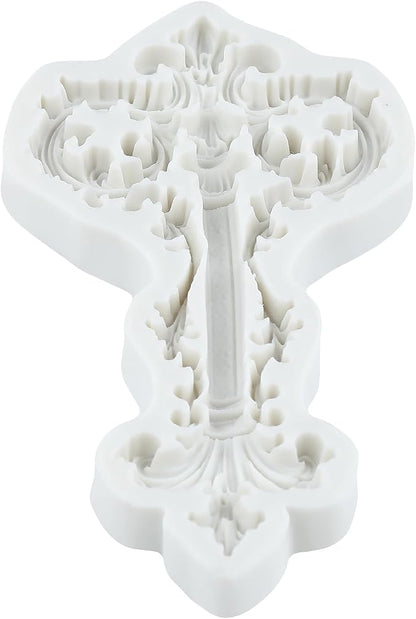 Baroque Silicone Molds Baroque Vintage Curlicue Lace Polymer Clay Mold for Jewelry Making Epoxy Resin Casting Air Dry Polymer Clay Craft