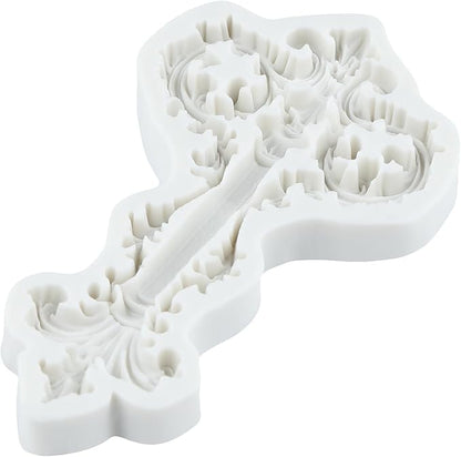 Baroque Silicone Molds Baroque Vintage Curlicue Lace Polymer Clay Mold for Jewelry Making Epoxy Resin Casting Air Dry Polymer Clay Craft