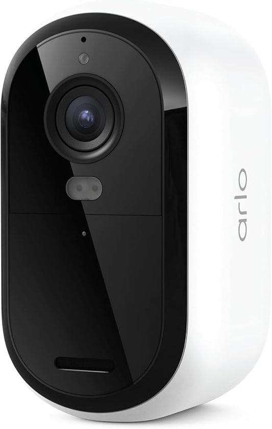 Security Cameras Wireless Outdoor - Arlo Essential Battery 2K (3rd Gen, Latest Version), Color Night Vision, Two-Way Audio, Home Security, Person/Package/Vehicle/Animal Detection, White - 1-Pack
