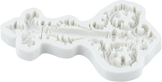 Baroque Silicone Molds Baroque Vintage Curlicue Lace Polymer Clay Mold for Jewelry Making Epoxy Resin Casting Air Dry Polymer Clay Craft