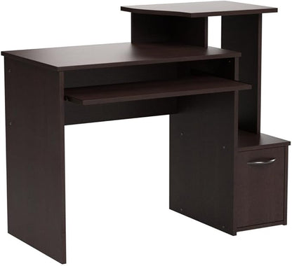 Sauder Beginnings Collection Computer Desk For Residential Use, Non Residential Use - Cinnamon Cherry Finish, Transitional, L: 39.61" x W: 19.45" x H: 34.02"