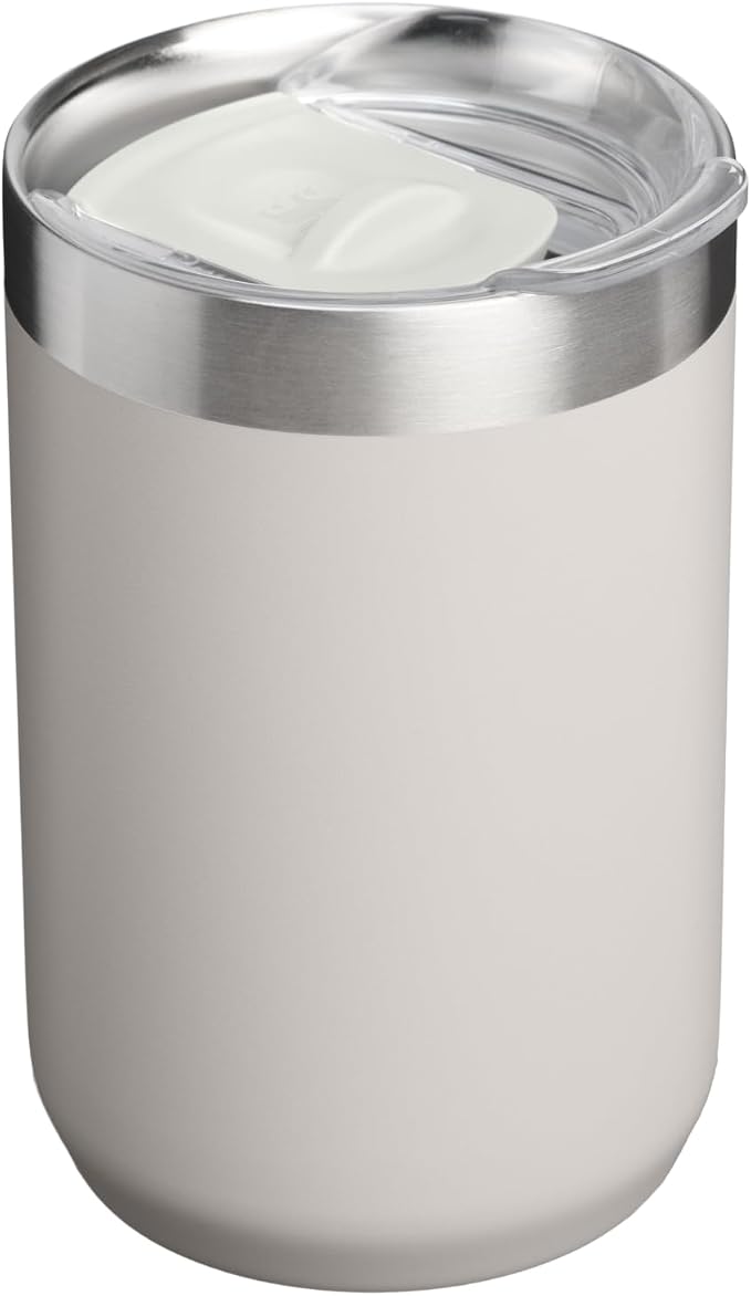 STANLEY Everyday Camp Cup 12 oz | Drink Through Lid | Cup for Coffee, Tea and Drinks | Insulated Stainless Steel | BPA-Free | Ash