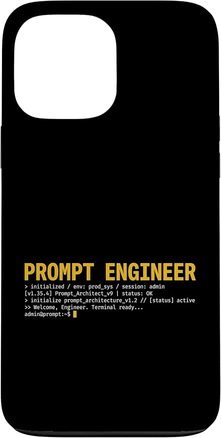 Prompt Engineer Terminal Screen AI Developer Software Coder Case for iPhone 13 Pro Max