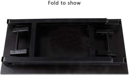 SogesGame Samll Folding Computer Desk, 31.5 inches Folding Table for Small Space, Foldable Computer Desk Simple to Assembly