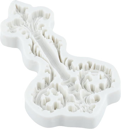 Baroque Silicone Molds Baroque Vintage Curlicue Lace Polymer Clay Mold for Jewelry Making Epoxy Resin Casting Air Dry Polymer Clay Craft