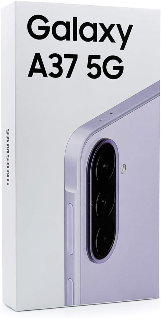 Samsung Galaxy A37 5G Ai (US & Global) (Not for Xfinity) (128GB + 6GB) Version Latina NFC Unlocked SM-A376B/DS 6.7" 120Hz 50MP Triple (Awesome Lavender SM-A376BLVJGTO)