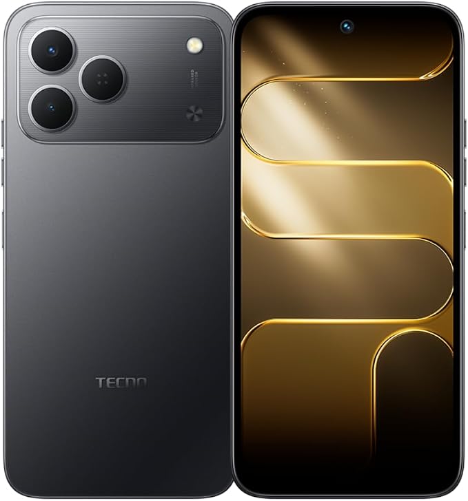 Tecno Spark 50 Ai 4G LTE (256GB + 4GB) (Compatible with Tmobile Mint Tello Boost Mobile and Worldwide) Dual SIM 6.78" 120Hz 50MP Camera (Ink Black)