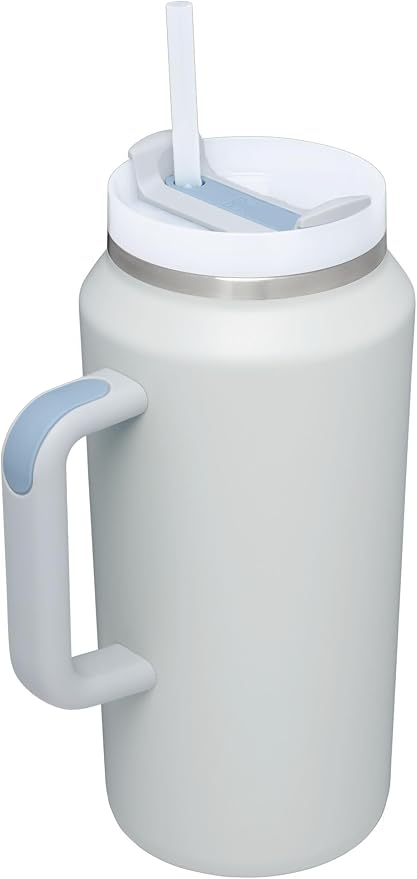 STANLEY Quencher H2.0 Flow State Tumbler, 64 oz, Fog | Handle and Straw | 3-Position Lid | Large Capacity for Travel & Sports| Insulated Stainless Steel Cup | BPA-Free