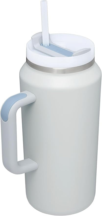 STANLEY Quencher H2.0 Flow State Tumbler, 64 oz, Fog | Handle and Straw | 3-Position Lid | Large Capacity for Travel & Sports| Insulated Stainless Steel Cup | BPA-Free