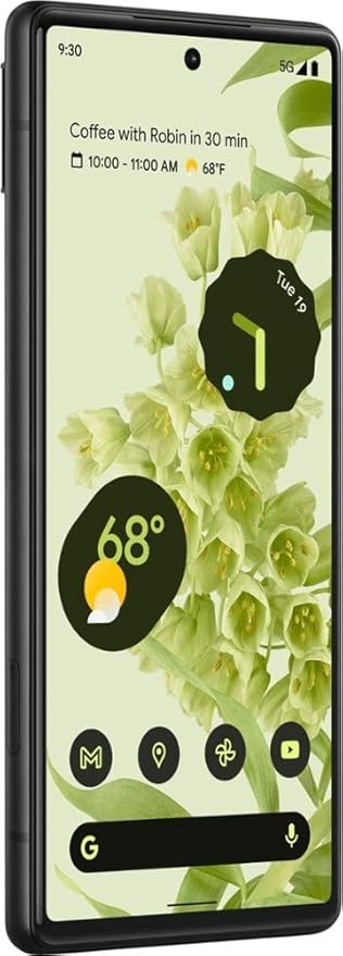 Google Pixel 6 – 5G Android Phone - Unlocked Smartphone with Wide and Ultrawide Lens - 128GB - Sorta Seafoam