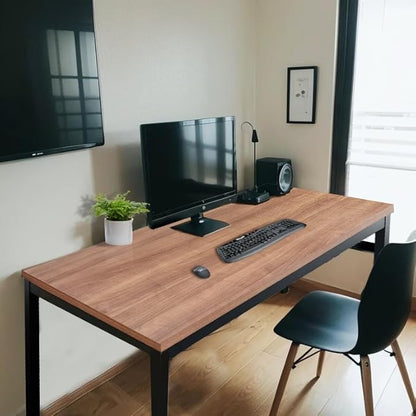 Computer Desk 63 Inch Modern Simple Sturdy Notebook Writing Desk Study Office Table for Home Office Dinning Table Workstation Desk Escritorio de Ordenador