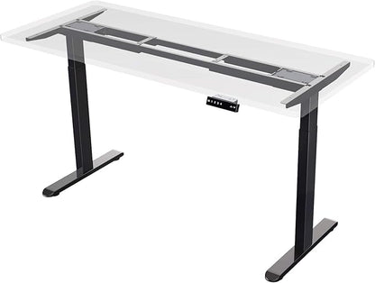 AIMEZO Heavy Duty Standing Desk Frame, Dual Motor Electric Height Adjustable Sit Stand Desk Frame with 4 Memory Preset Button, USB Charging Port for Home Office (2 Tier Legs, Black)