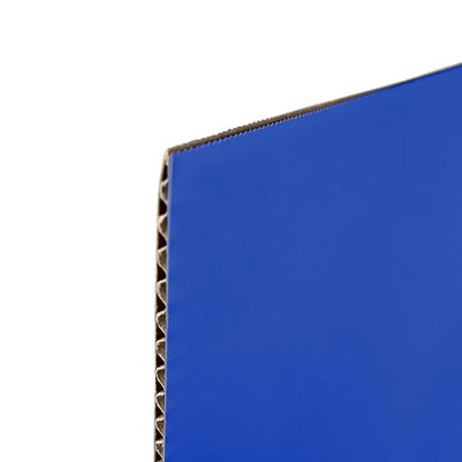 Flipside Products 18”x 48” Blue Study Carrel, Privacy Boards, Student Privacy and Focus Booth for The Classroom, Desk Divider Cubby for Tests, Made in USA - 12 Pack