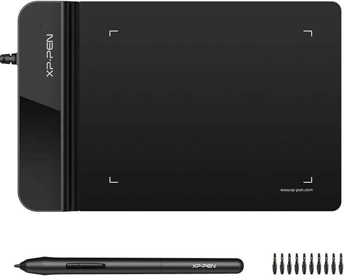 Drawing Tablet XPPen G430S OSU, Graphic Drawing Tablet with 8192 Levels Pressure Battery-Free Stylus, 4 x 3 inch Ultrathin, for OSU Game, Online Teaching Compatible with Window/Mac Black