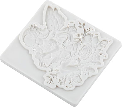 Flower Fairy Polymer Clay Molds Butterfly Fairy Silicone Mold for Epoxy Resin Casting DIY Crafts Air Dry Polymer Crafts Supplies Clay Tools