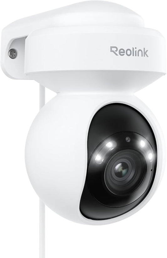 REOLINK E1 Outdoor Pro 4K PTZ Outdoor Security Camera WiFi Plug-in Power | No Subscription Local Storage, Dual-Band Wi-Fi 6, 3X Optical Zoom, Auto Tracking, Smart AI Detection, Color Night Vision