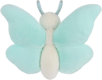 Apricot Lamb Blue Butterfly Plush Stuffed Animals for Kids, Soft Cute Plush Toys for Baby Girl and Boy, Fluffy Blue Butterfly Blue
