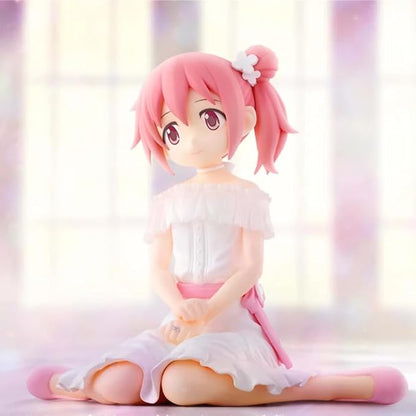 QAHEART Anime AkemiHomura Figure Madoka Kaname Action Figure Anime Girl Sitting Model Statue Figurine Ornaments