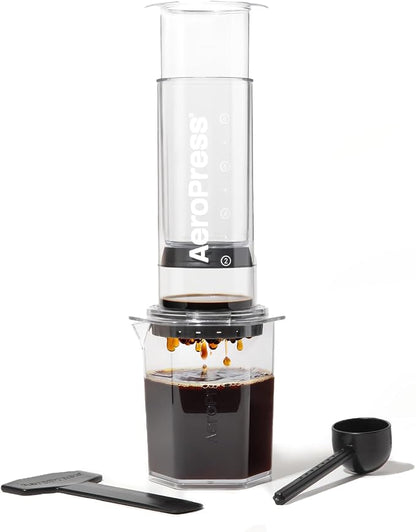AeroPress Clear XL Coffee Press, French Press, Pour-Over & Espresso Style | All-in-One Large Manual Brewer, 2 Min Brew for Less Bitterness, More Flavor, Portable Coffee Maker, Travel & Camping