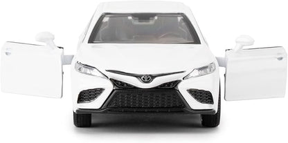 RMZ City 1:36 Camry XSE Car Model, Diecast Pull Back Model Toy Car, Doors Open, Collection Kids Toy for Aged 3 and up, Gift White