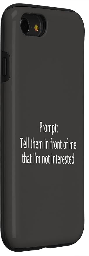 iPhone SE (2020) / 7 / 8 Funny Sarcastic Prompt Satirical AI Artificial Intelligence Case