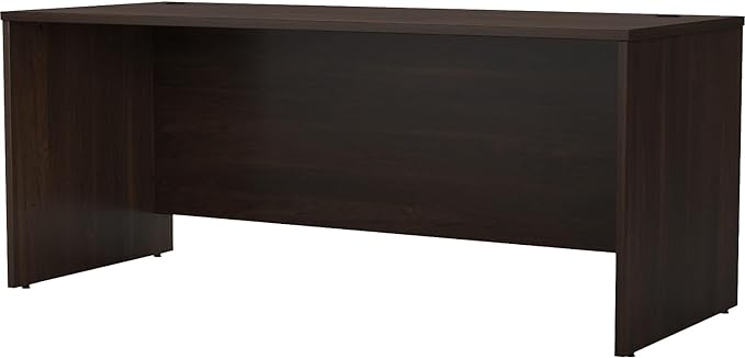 Bush Business Furniture Studio C Office Desk, Computer Table for Home or Professional Workspace, 72W x 30D, Black Walnut