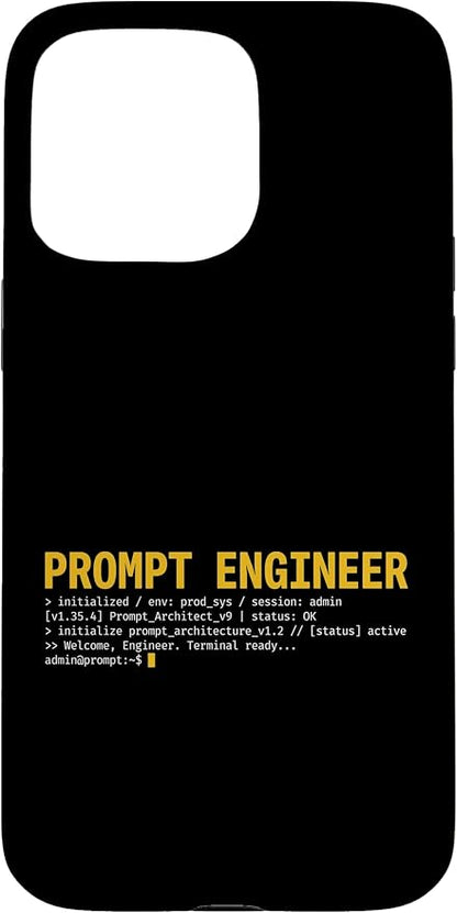 Prompt Engineer Terminal Screen AI Developer Software Coder Case for iPhone 15 Pro Max