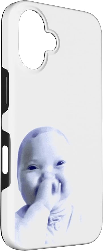 AI Baby Holding Laugh Meme Case for iPhone 16