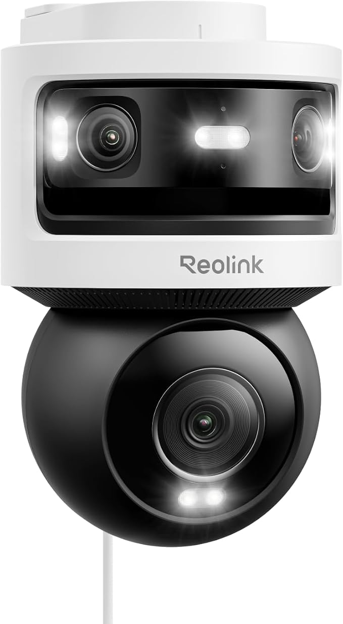 REOLINK OMVI 3i WiFi, 10MP+8MP 4K, Triple-Lens Outdoor Security Camera | 180° Panoramic + Pan-Tilt, SyncTrack&Auto Tracking, Dual-Band WiFi 6, Smart Detection, Local AI Video Search, No Monthly Fees