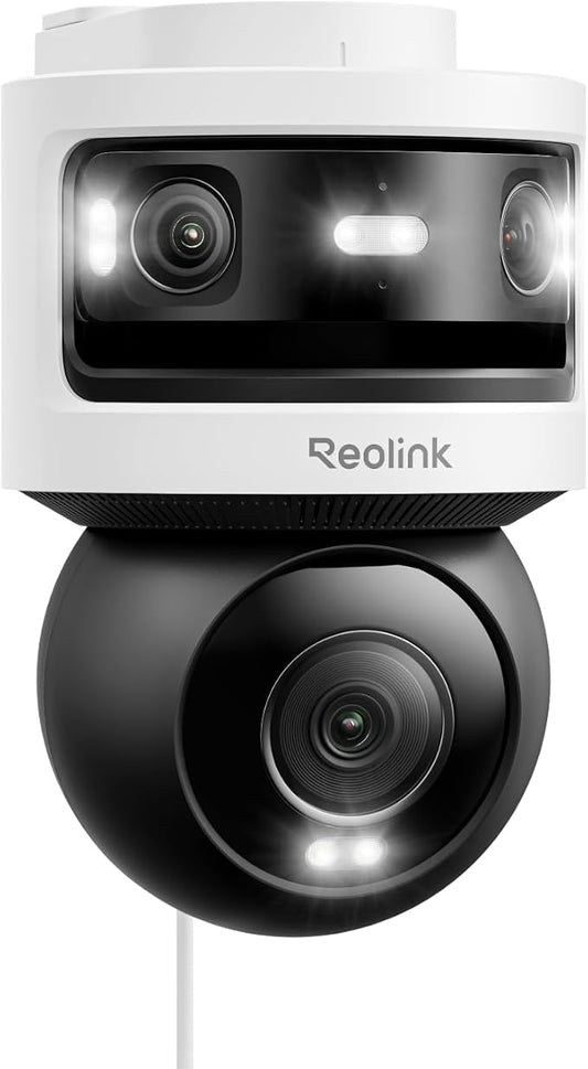 REOLINK OMVI 3i WiFi, 10MP+8MP 4K, Triple-Lens Outdoor Security Camera | 180° Panoramic + Pan-Tilt, SyncTrack&Auto Tracking, Dual-Band WiFi 6, Smart Detection, Local AI Video Search, No Monthly Fees